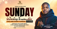 Arancione Sunday Worship Encounter Facebook 活动封面 Template
