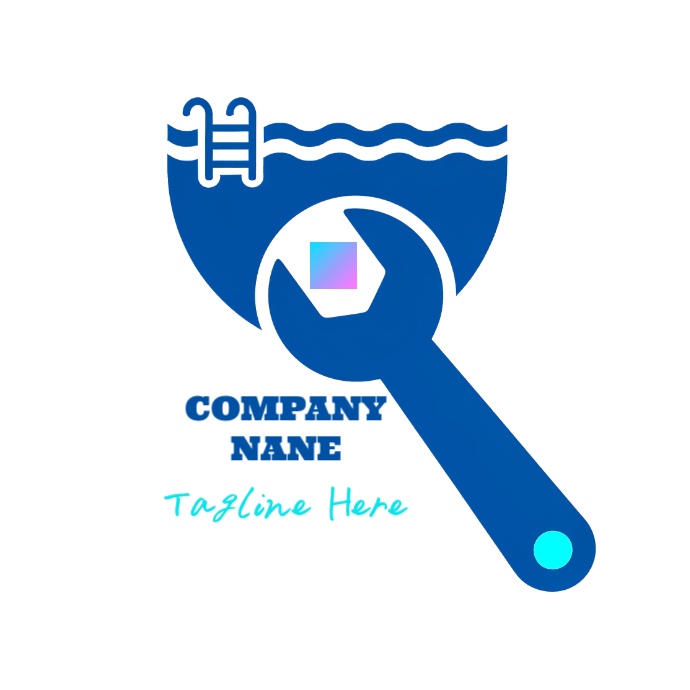 Pool Maintenance Logo Sample Modern Swimming Pool Repair & Service Logo Template | PosterMyWall