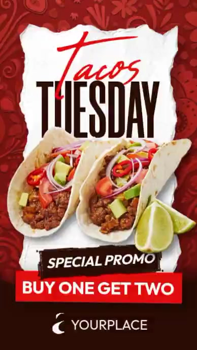 Taco Tuesday Promotion Template | PosterMyWall