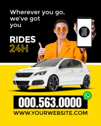 Modern Taxi Instagram social  media post template