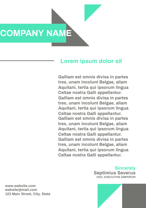 Copy of modern technical industrial corporate letterh | PosterMyWall