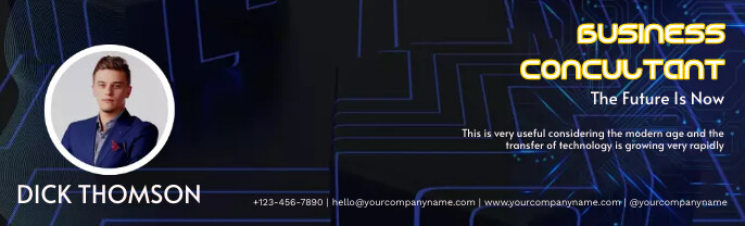 Modern Technology LinkedIn Banner Template | PosterMyWall