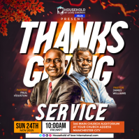 Modern thanksgiving Church Worship Design template