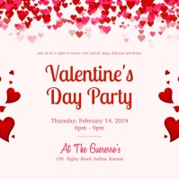 5 790 Valentines Day Invitation Customizable Design