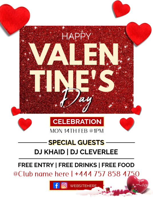 MODERN VALENTINE'S TEMPLATE | PosterMyWall