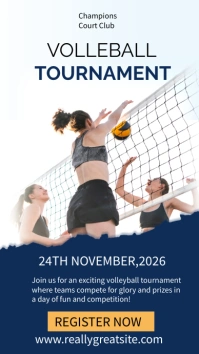 Modern Volleyball Tournament Instagram Story Indaba yaku-Instagram template