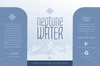 Modern Water Bottle Label template