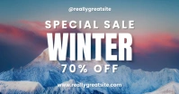Modern Winter Super Sale Facebook Ad template