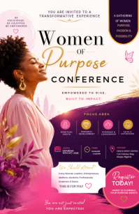 Putih Women's Empowerment Conference Mezza pagina Wide Template