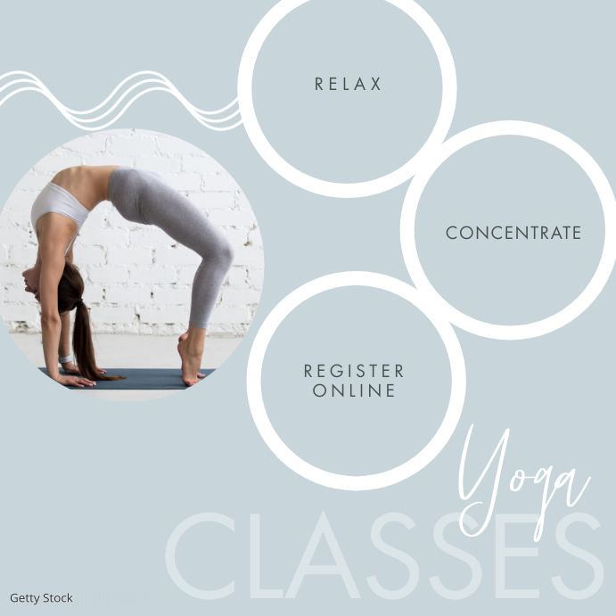 Modern Yoga Registration Ad Pastel Template | PosterMyWall