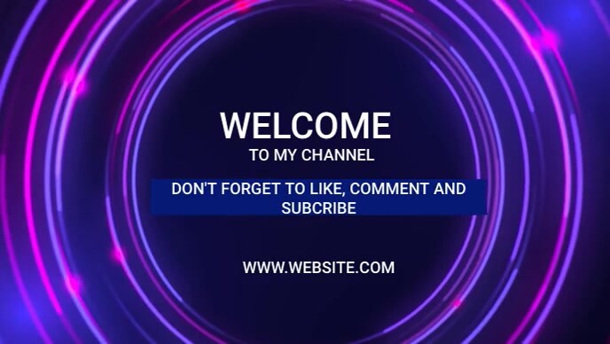 Modern youtube channel intro Template | PosterMyWall