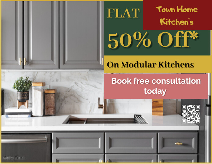 Modular kitchen Template | PosterMyWall