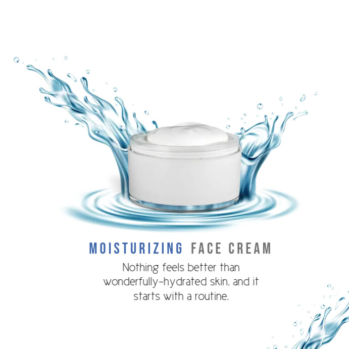 MOISTURIZING FACE CREAM Template PosterMyWall