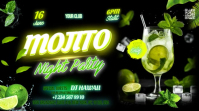 Mojito Party Video งานแสดงผลงานแบบดิจิทัล (16:9) template