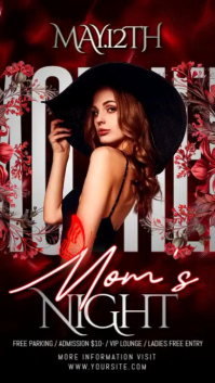 Mom's Night Club Instagram Story template