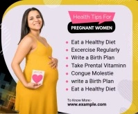 Mom Health Tips Template Malaking Rektangle