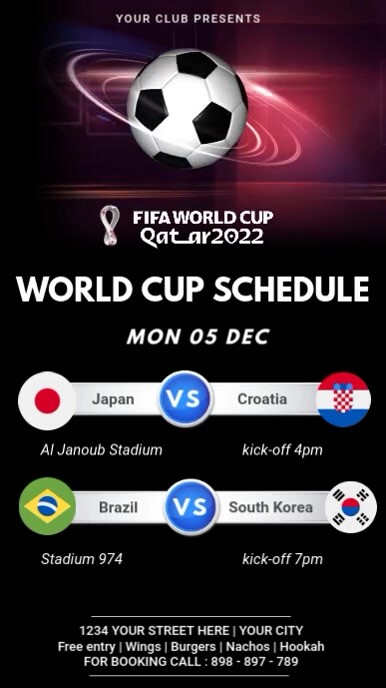 Monday 5 December Schedule História do Instagram template