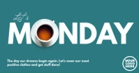 Monday coffee cup motivation facebook image template