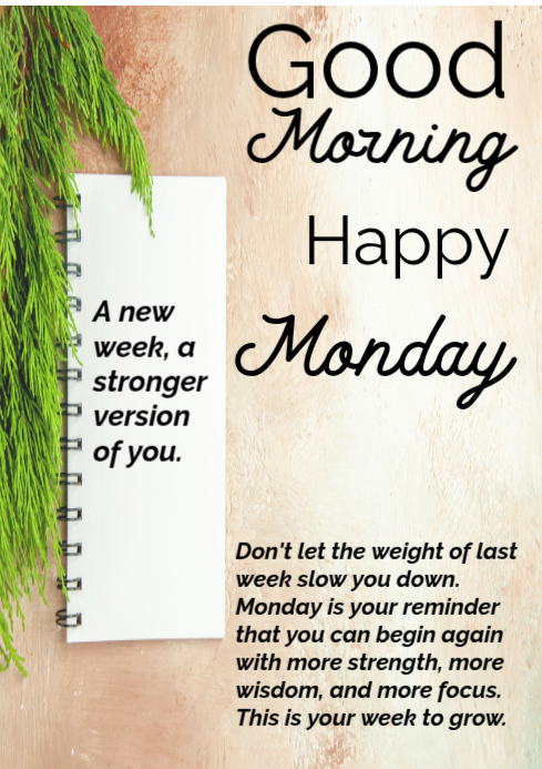 Monday Template | PosterMyWall