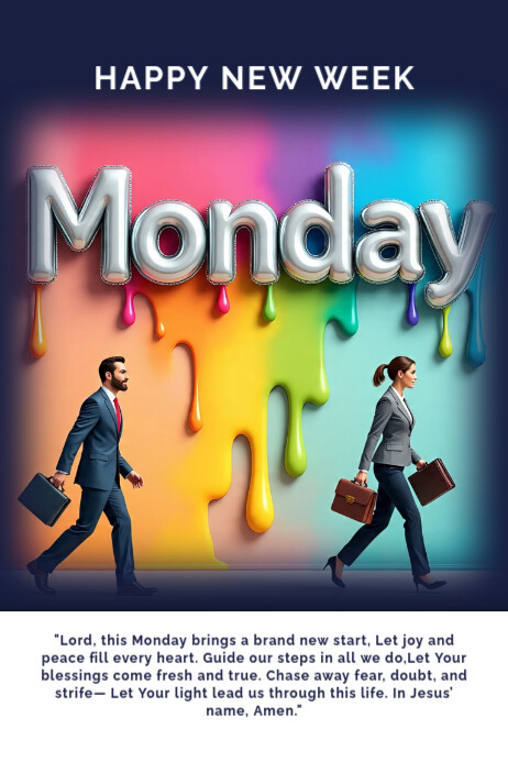 Monday Plakkaat template
