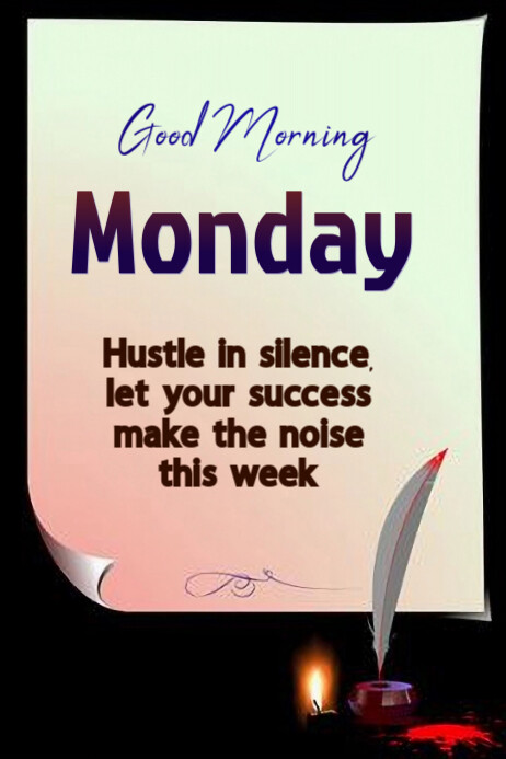 Monday Plakat template