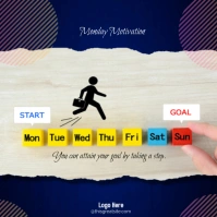 Monday Motivation Logo template