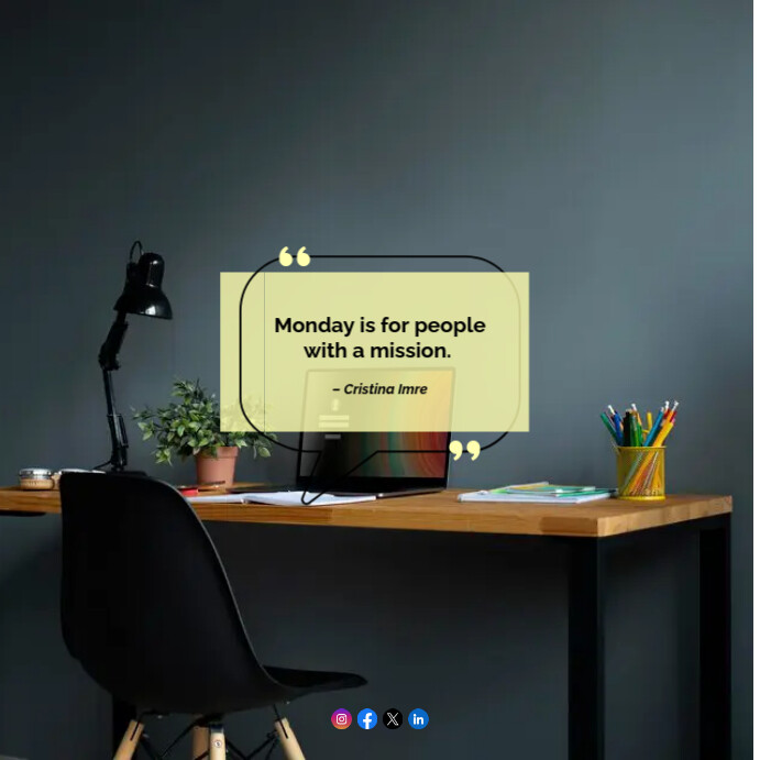 Monday Motivation Instagram Post template