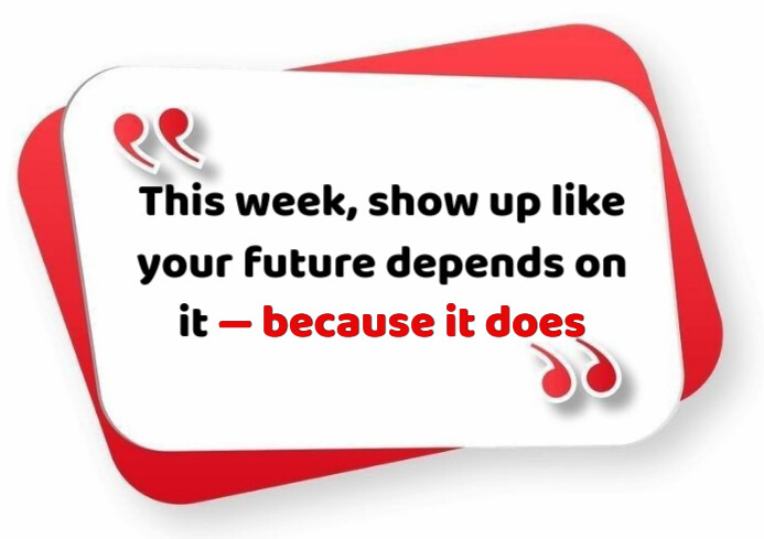 Monday Motivational Quote Design  A4 template