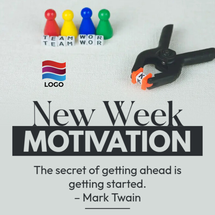 Plantilla de Monday new week team work motivation | PosterMyWall