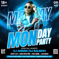 Monday Night Club Party Square (1:1) template