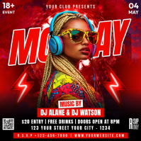 Monday Night Party Quadrato (1:1) template