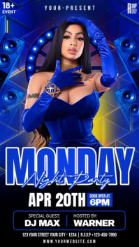 Monday Night Party Reel Instagram template