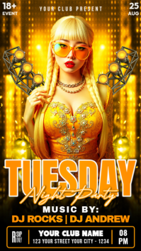 Naranja Night Party Instagram Story Template