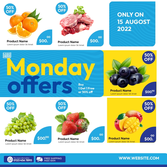 Promo Monday. Point Copy of Monday Offers Ads | PosterMyWall