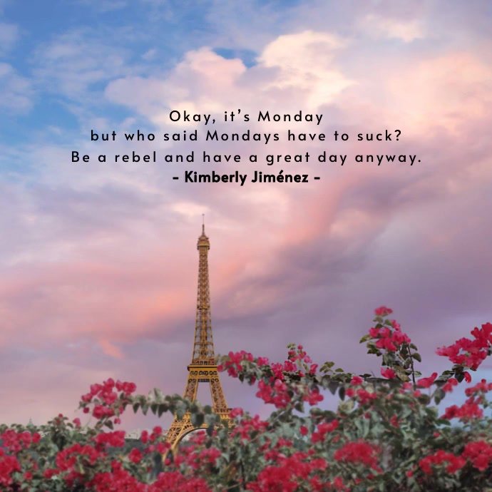 monday quote Instagram 帖子 template