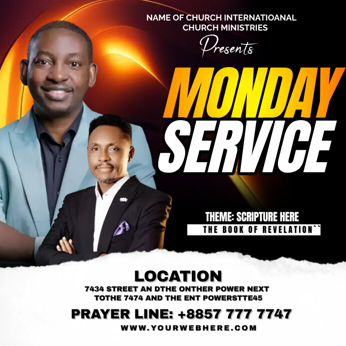 monday service Template | PosterMyWall