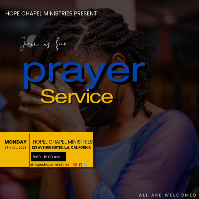 Copy of monday service | PosterMyWall