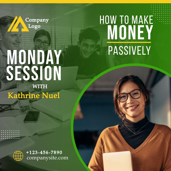 Monday Session Alexander Monday Session with Speaker Template | PosterMyWall