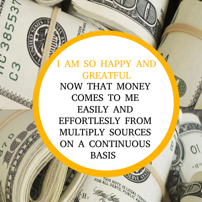 Plantilla de Money Affirmation | PosterMyWall