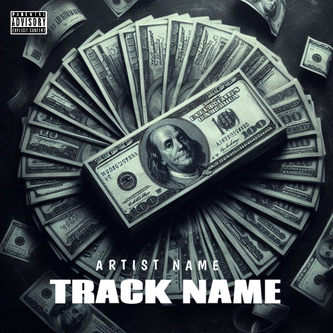 Money album cover template