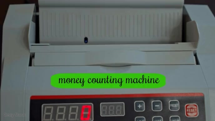 Money counting machine Template | PosterMyWall