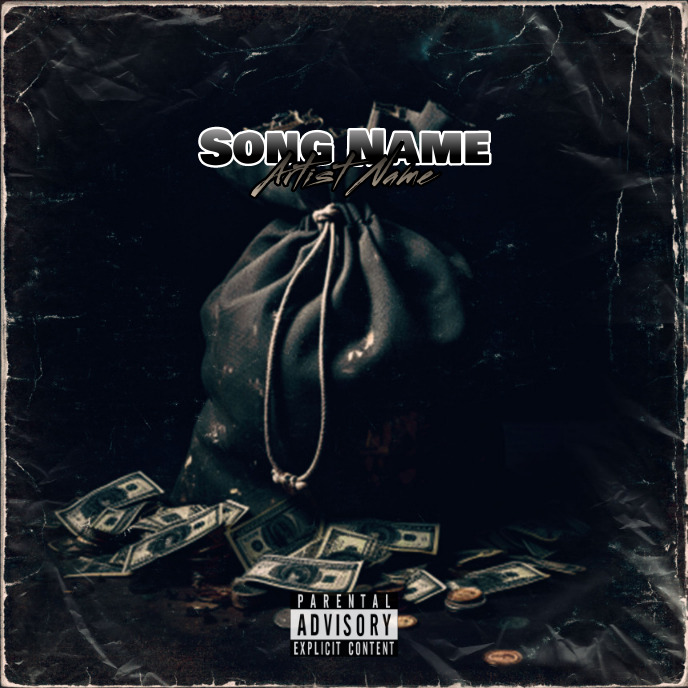 Paper Money Raps money Cover Album music art trap mixtape rap Template | PosterMyWall