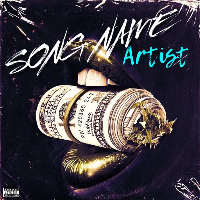 money Cover music Album art trap mixtape rap Template | PosterMyWall