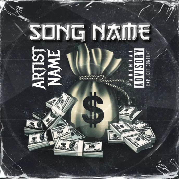 money Cover music Album art trap mixtape rap Template | PosterMyWall
