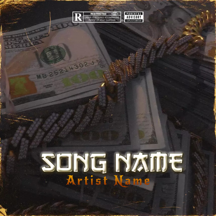 money Cover music Album art trap mixtape rap Template | PosterMyWall