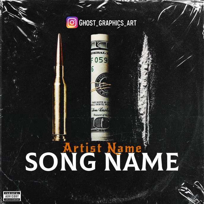 money Cover music Album art trap mixtape rap Capa de álbum template