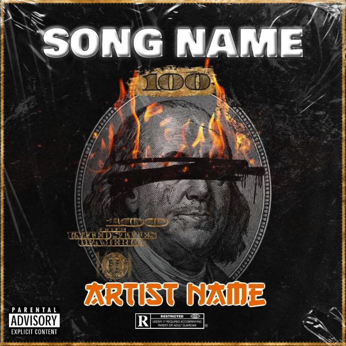 money Cover music Album art trap mixtape rap 专辑封面 template