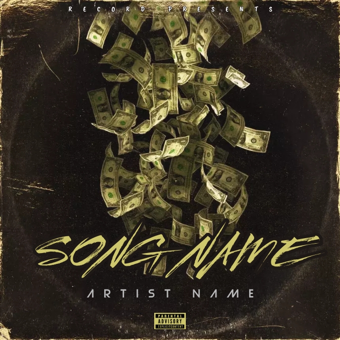money Cover music Album art trap mixtape rap Template | PosterMyWall