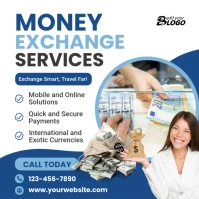 Money Exchange Service Square (1:1) template