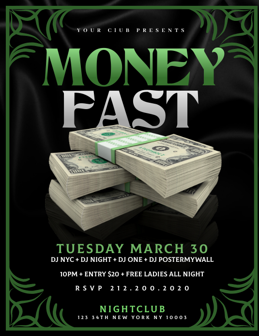 MONEY FAST Flyer Template | PosterMyWall